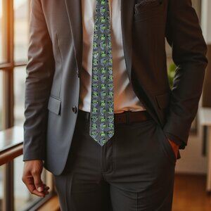 Oscar the Grouch Sesame Street Novelty Tie Jim Henson